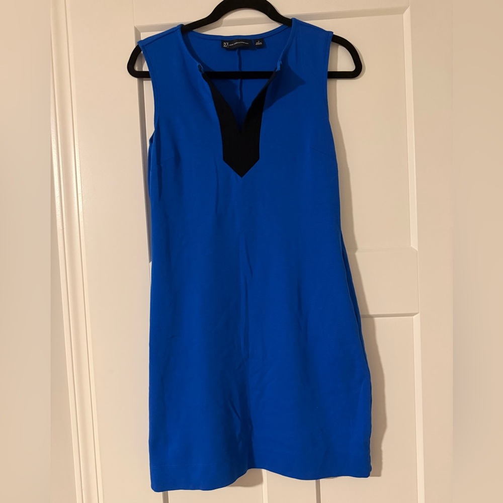 New York & Company Blue Midi Dress